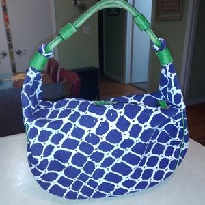 Navy, Green, and White Kate Spade Purse